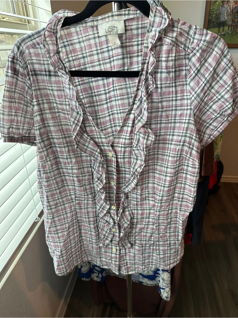 LOFT lightweight plaid